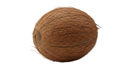 3D Realistic Chocolate Covered Coconut with Sprinkles on Brown Background