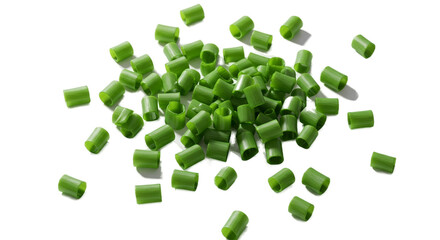3D Realistic Green Chives Pile Soft Lighting