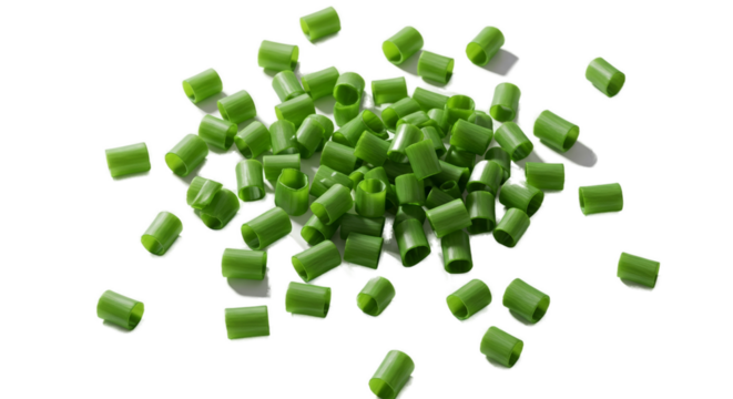 3D Realistic Green Chives Pile Soft Lighting - Powered by Adobe