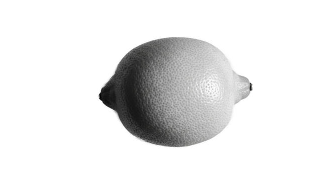 Abstract 3D Realistic Lemon With Textured Surface On Gradient Background