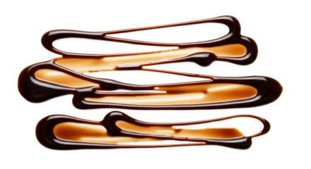 Abstract Brown Chocolate Swirls Flowing Smoothly With Light Glow