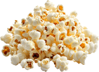 popcorn isolated on white