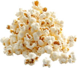 popcorn isolated on white