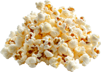 popcorn isolated on white