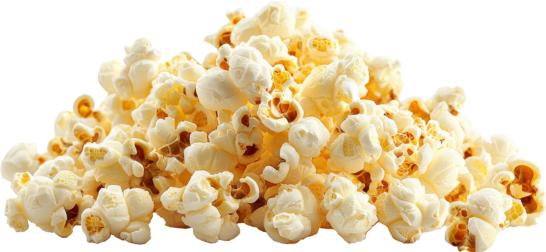 popcorn isolated on white