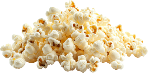 popcorn isolated on white