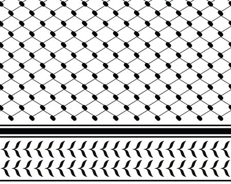 Keffiyeh Palestine Scarf Seamless Pattern Background Wallpaper