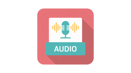 Podcast app icon for audio content creation and sharing