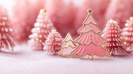 Christmas tree decoration. Christmas and New Year Background