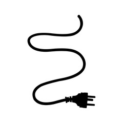 Electric plug isolated on white