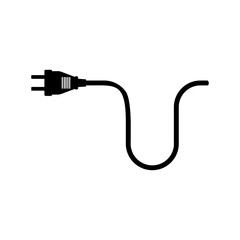 Electric plug isolated on white