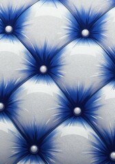 Obraz premium Elegant Tufted Upholstery: A close-up showcases a luxurious upholstered surface, a testament to refined craftsmanship, where plush textures and captivating patterns converge. 