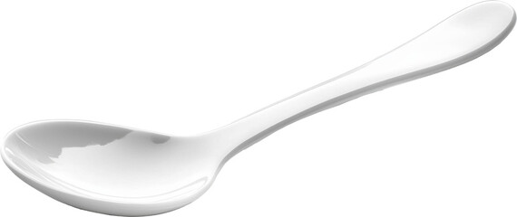 white ceramic spoon 