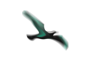 Glossy Mint Green 3D Shape Background