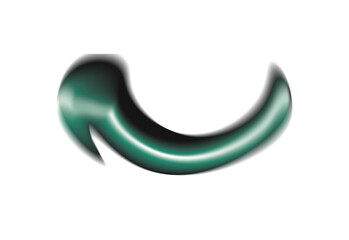 Glossy Mint Green 3D Shape Background