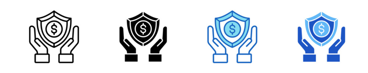 Insurance  Icon Set Multiple Style Collection