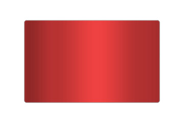 赤の金属プレートD3	