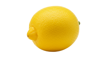Close up of a bright yellow lemon with bubbles on a yellow background