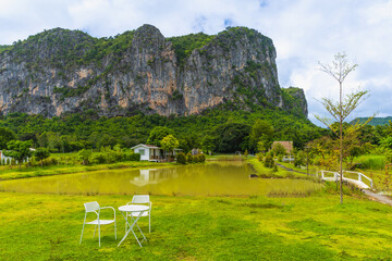 The village of farmers in Phu Pha Man, Khon Kaen province,Thailand.