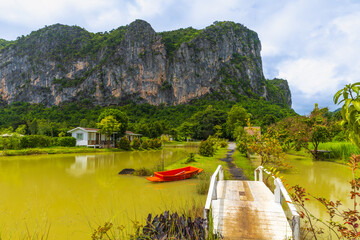 The village of farmers in Phu Pha Man, Khon Kaen province,Thailand.