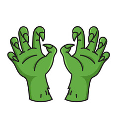 Halloween Zombie Hand Illustration
