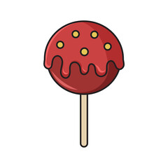 Lollipop Illustration For Halloween In Cartoon Style