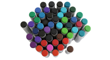Colorful Marker Pens Collection Creative Art Supplies With Subtle Gradient Background