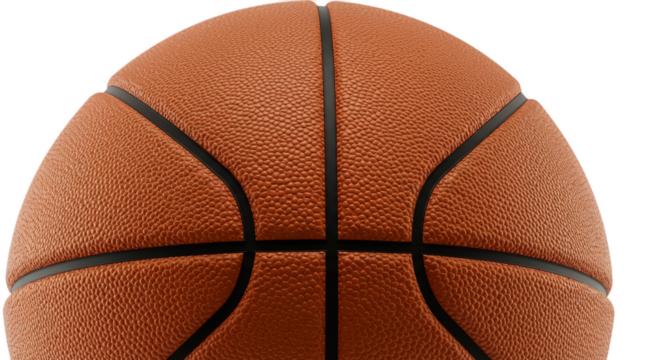 Detailed 3D Rendered Basketball Texture Close Up Orange Hues