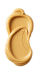 Creamy Peanut Butter Swirl Isolated Smooth Texture