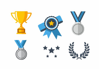 Award achievement icon suitable for success presentation, celebration, motivation, reward system, promotion, marketing campaign
