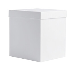 White Rectangular Storage Box with Lid
