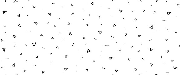 Vector black and white geometric seamless pattern design