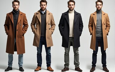 same man in different style clothes. High quality