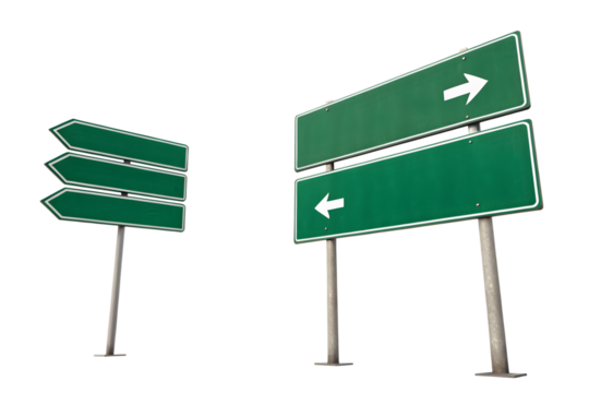 Green Road Signs Directional Traffic Sign Pole Street Sign Transportation Guide