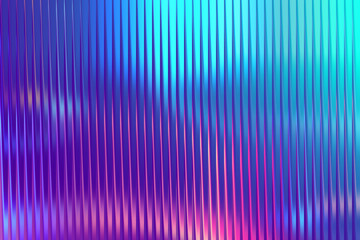 Vibrant gradient glass texture with vertical ribbed pattern abstract background
