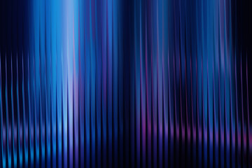 Abstract blue light streaks vertical texture glass effect digital art background
