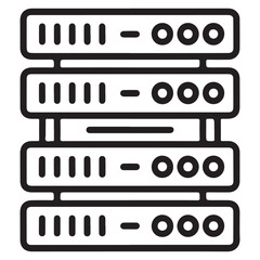 Fototapeta premium Big Data vector flat icon
