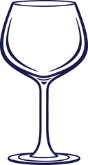 Wine Glass Silhouette Illustration. Elegant Wine Glass Outline Design. Minimal Wine Glass Icon Set. Wine and Champagne Glass Silhouettes. Classic Wine Glass Collection. Modern Wine Glass Outline Art