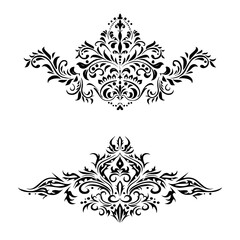 abstract floral frame