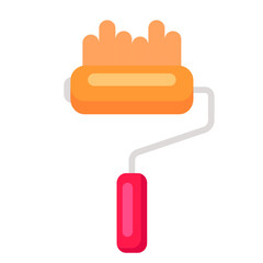 Flat Vector Illustration of Paint Roller