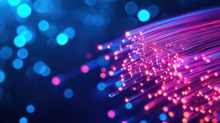 A vibrant abstract image showcasing colorful light trails against a dark background, creating a dynamic and energetic visual effect.