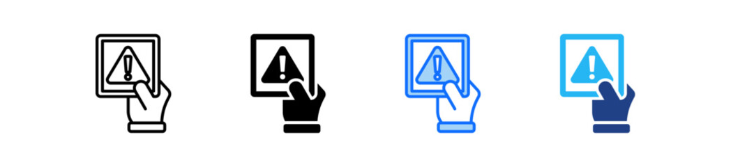 Sanction Icon Set Multiple Style Collection