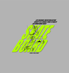 Skateboarding,NYC,Brooklyn Skate park typography, tee shirt graphics, vectors illustration