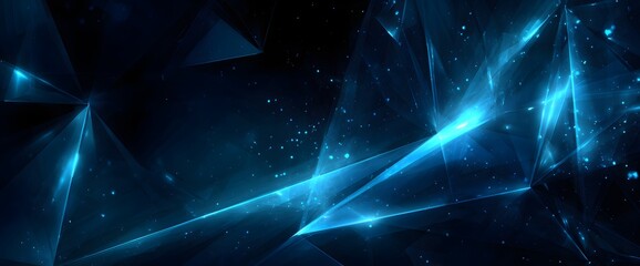 Abstract Blue Light Streaks