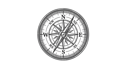Compass Rose Illustration