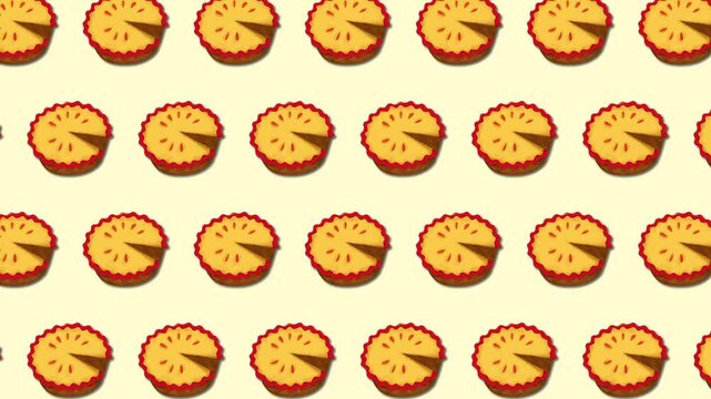 looping pie pattern animation