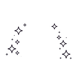 Fototapeta premium black and white stars