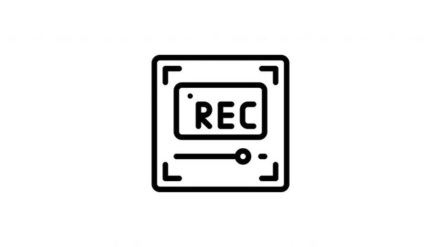 record button animated icon