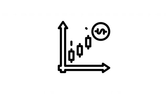 stock ticker animated icon