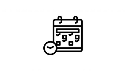 schedule animated icon